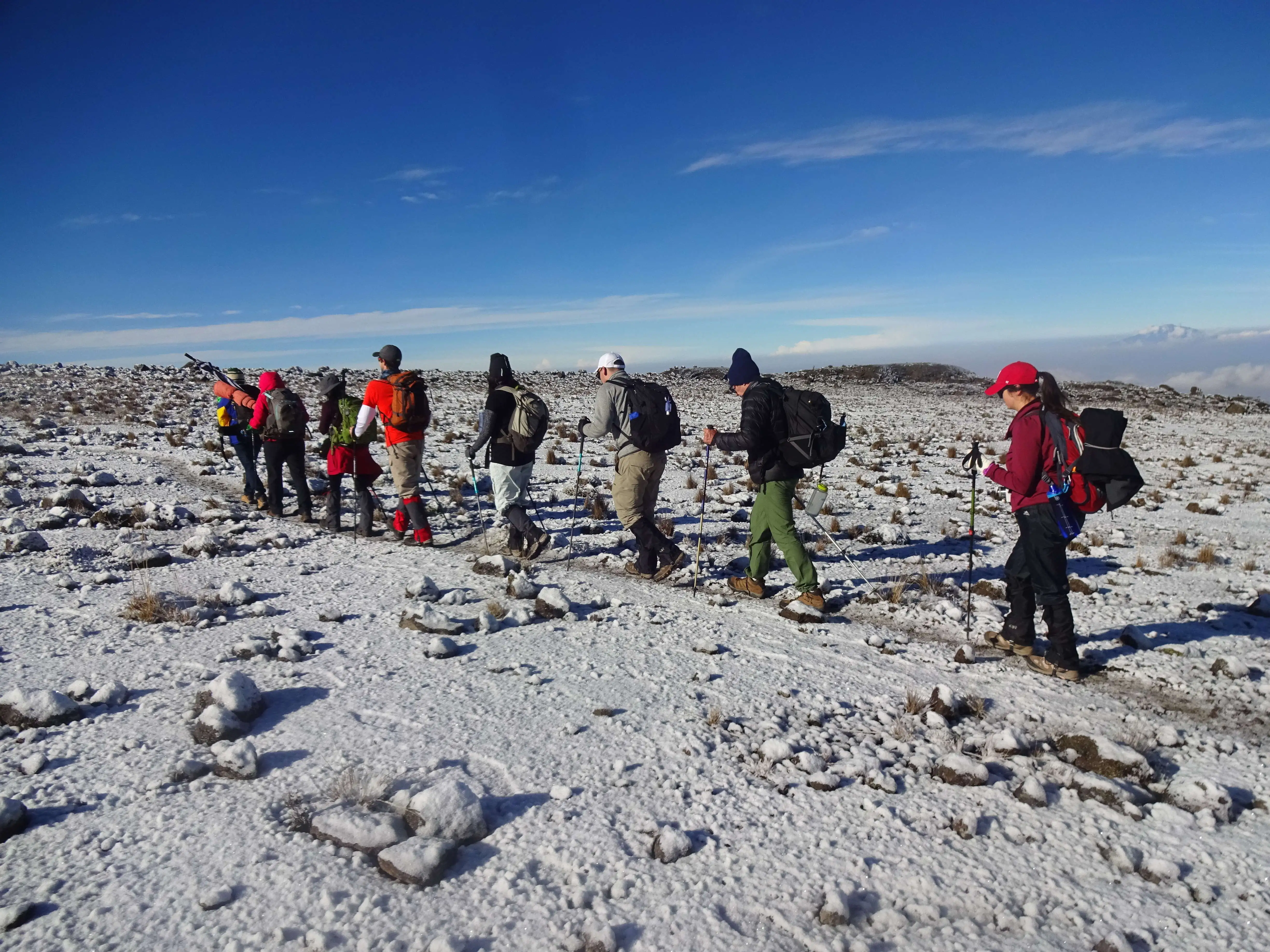 walk at mount kilimanjaro